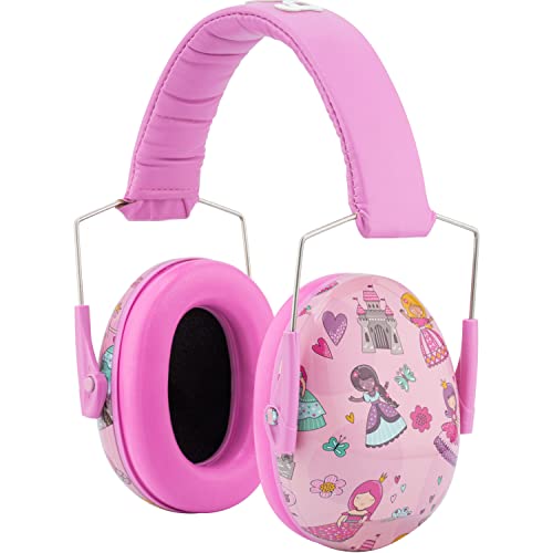 Snug Kids Earmuffs – Noise Reduction for Toddlers & Children – Adjustable, Lightweight, Foldable, Soft & Comfortable - color: Princess