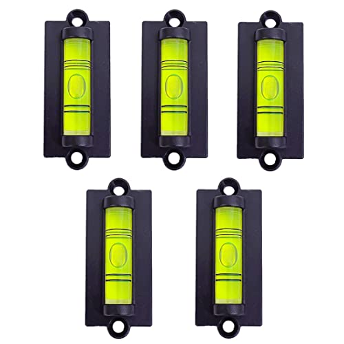 5Pcs RV Standard Level with Mounted Ear Bubble Spirit Levels for Leveling Camper, RV Travel Trailer, Car Camping, Turntable, TV Mounts, Phonograph, Tripod - size: Style C, Non-Magnetic