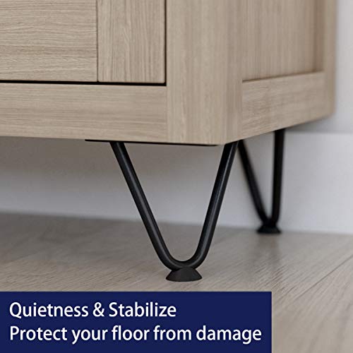 SMARTSTANDARD 4 Inch Heavy Duty Hairpin Furniture Legs, Black 4PCS - color: Black, size: 4 Inch