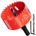 3 in. Bi-Metal Hole Saw Drill Bit - General Purpose Saw for Wood, Plywood, Cornhole, Ceiling, and Drywall - Includes Arbor & Pilot Bit - size: 3"(76mm)
