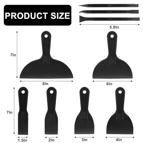 Murtenze 12PCS Putty Knife Set, Plastic Paint Scraper