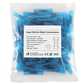 200PCS Heat Shrink Butt Wire Connectors 16-14 AWG, Insulated Waterproof Electrical Wire Connectors Automotive Marine Grade Wire Crimp Terminals Butt Splices, Ideal for Boat, Truck, Blue - size: Blue 200 PCS