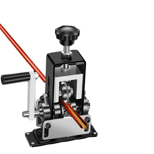 cjc Wire Stripper Machine, for 0.06"-1" Scrap Wires Hand Crank Wire Stripping Machine (Drillable), 3-Channels Wire Peeling Tool for Efficient Copper Cable Stripping, 2 x Spare Blades