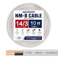 14/3 Wire with Ground - 10FT 14 Gauge NM-B Non-Metallic Sheathed Cable 100% Pure Copper 14 AWG 3 Conductor Residential Indoor Wire for Outlets, Switches, Other Loads and Lighting Wiring Projects etc. - size: 10FT, style: 14AWG/3