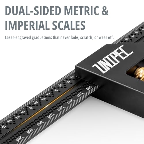 Combination Angle Square, 12-Inch Metric & Inch Ruler - color: Economy 2-Piece Combo Square