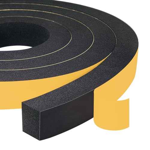 Yotache High Density Adhesive Foam Tape 1" Wide X 3/4" Thick, 13 Ft - size: 1"x3/4"x13 FT