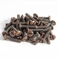 Henne Bery 3/4" Long 6-32 Thread, Oval Head Milled Slot Replacement Wall Plate Screws, 50 Pack, Antique Copper - color: Antique Copper, size: 3/4",50 Pack