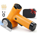 Cordless Electric Scissors - Rechargeable Cardboard Cutter,Cardboard Cutter Electric with 2 x Stainless Steel Rotary Blade,Power Rotary Cutter for Thin Cardboard Box Carpet Leather