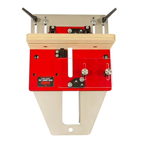 JessEm 06300 Box Joint & Finger Joint Jig for Router Tables, 3 Key Sizes | 1/4", 3/8" and 1/2" aluminum indexing keys with bearing-glide sled