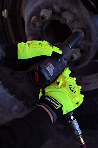 Walker's Men's Impact Resistance Poly Glove | Durable Anti-Shock Polyurethane EN388 Padded Work Safety Glove w/Impact Bumpers, Small - style: Small