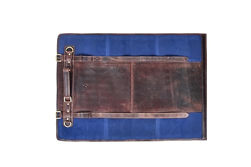 Leather Knife Roll Storage Bag, Elastic and Expandable 10 Pockets, Adjustable/Detachable Shoulder Strap, Travel-Friendly Chef Knife Case (Detroit, Canvas) - color: Detroit