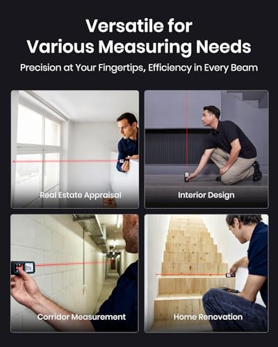 MILESEEY Laser Measure, Laser Measuring Tool with Angle Sensor