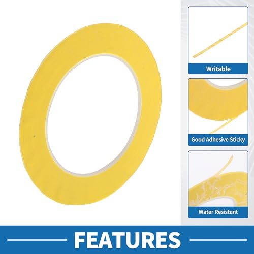 Painters Tape Fine Width 1.5mm 0.06 Inches x 52.5 Yards - color: Yellow, size: 0.06 Inches x 52.5 Yards