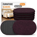Furniture Sliders for Hardwood Floors Felt Heavy-Duty Furniture Movers - color: Black 8pcs