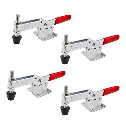 4 Pack Toggle Clamps Latch Vertical Quick-Release Toggle Clamp Antislip Holding Capacity 220 lbs Tool GH-201C - style: 201C, 4PK