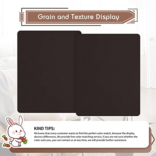 KING MOUNTAIN Leather Repair Patch,2 Packs 9 x 11 Inches self Adhesive Leather Repair Tape for Damaged Leather Furniture, Sofa Seating,Car Seats, Leather Goods(Dark Brown) - color: Dark Brown, size: 9" x 11"