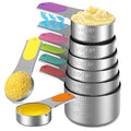 Magnetic Measuring Cups Set of 8, Stainless Steel Nesting Measuring Cups with Easy to Read Markings, Kitchen Gadgets for Cooking & Baking - style: Magnetic-8PCS