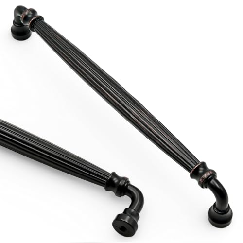 Asidrama 10 Pack 7.5 inch Oil Rubbed Bronze Kitchen Cabinet Handles - color: Oil Rubbed Bronze, size: 7.5" Hole Center(192mm)