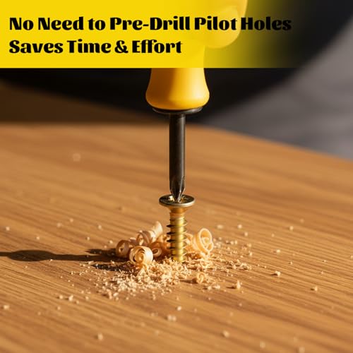 1510Pcs Wood Screws Assortment Kit, M2 M2.5 M3 Tiny Phillips Flat Head Self Tapping Screws Set, Cross Countersunk Sheet Metal Screws Assortment for Wood - size: 1510pcs M2M2.5M3 Gold