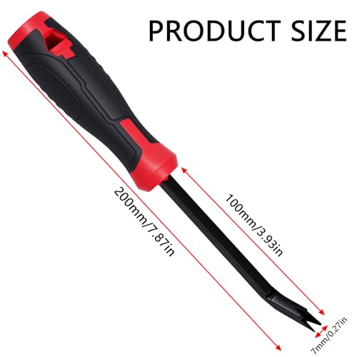 Staple Remover Tool, Upholstery Staple Puller Remover for Carpet, Wood Floor and Furniture, Stapler Remover with Angled Rod and Comfortable Grip
