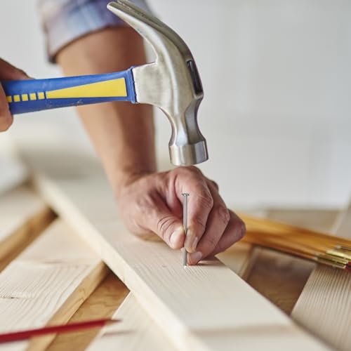VGBUY 120PCS Stainless Steel Hardware Nails, 2-1/2 Inch Flat Head Nails for Hanging Pictures, Picture Hanging Nails, Small Nails, Wall Nails, Wood Nails, Finishing Nails - color: Silver, size: 2-1/2 in