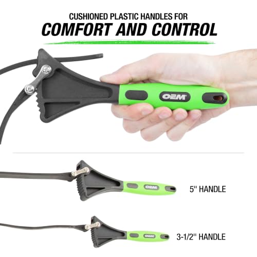 OEMTOOLS Rubber Strap Wrench Set for Pipes, Faucets, Jar Opener, & Plumbing