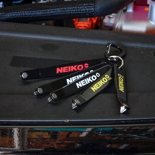 NEIKO 01322A Ultra Low Profile Offset Screwdriver & Torx Set, 5 Pc, Heavy Duty S2 Steel Construction, SAE, 10mm Bit Depth, Angled Hex Bit, Bent Screwdriver for Tight Spaces, Allen Wrench Keychain - style: Screwdriver + Torx