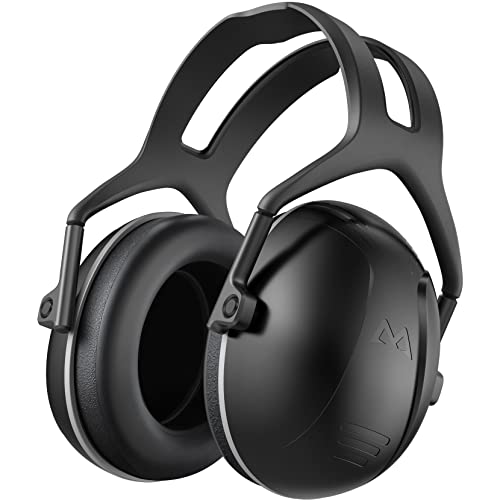 SNR 35dB High Noise Cancelling Ear Muffs, Ear Protection for Mowing, Adult Noise Cancelling Headphones for Autism, Hearing Protection Ear Muffs for Noise, Noise Reduction Earmuffs for Shooting,Mowing