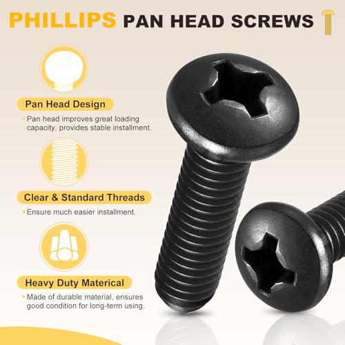 METALLIXITY Phillips Pan Head Bolt Driver Bit Kit 1/4"-20x2 10Pcs 304 - size: 1/4"-20x2"