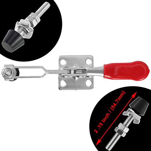 12 PCS 201B Toggle Latch Clamps, Hand Tool Nonslip Horizontal Quick Release Clamps with 220 Lbs Holding Capacity for Woodworking Welding - size: 12 Pack 201B