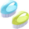 Scrubbing Brushes for Cleaning Small Scrub Brush with Nylon Stiff Bristles - color: Green+blue