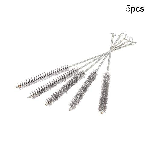 Utoolmart Steel Wire Cleaning Brush, Spiral Power Tube Brush, Steel Wire Tube Brush Cleaning Tool, Tube Bottle Brush, 0.6-inch Diameter 12-inch Length, 5pcs - color: 5pcs, size: 1.5cm
