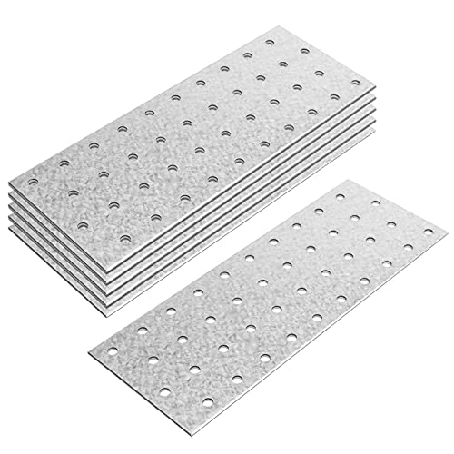 GBGS 6 Pack Flat Tie Plate, 8-1/8" L x 3" W,Wood Beam Splice Repair Bracket