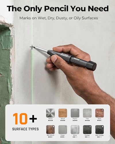 Nicpro Carpenter Pencils with Sharpener & Sleeve, 4Pack Construction Pencil - size: 4 Pack