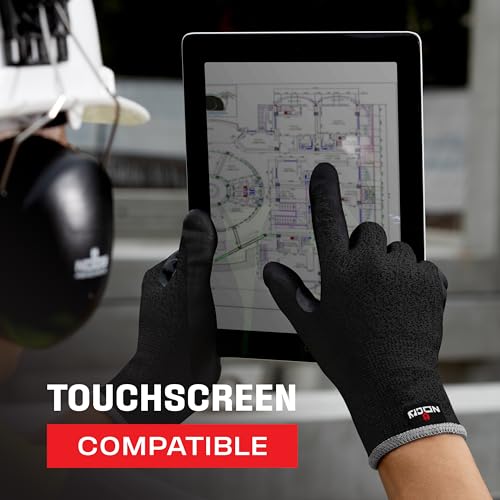 NoCry Professional Cut Resistant Work Gloves Firm Grip and Waterproof Palms - color: Black (Enhanced Grip & Water Resistant), size: Small, style: 1 Pack