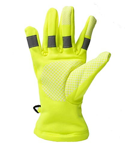 Reflective Gloves for Traffic Control, Lighted Running Gear, High Visibility and Easily Seen, Great Flexibility