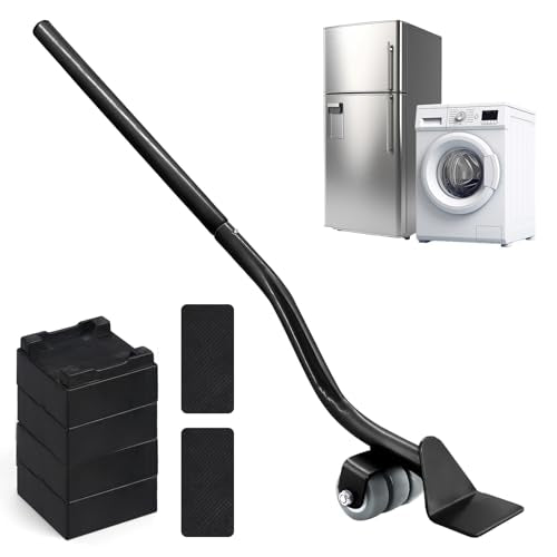 29" Lengthening Furniture Lifter Tool, Appliance Metal Lifter for Furniture - size: Black-29 IN