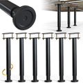 6Pcs Bed Frame Support Leg, Adjustable 14" to 23.6", Increase Under-Bed Storage Space, Extra Sturdy Steel Bed Risers with Wider Rubber Base, More Stable - size: 14"-23.6" (6pcs)
