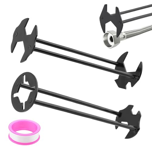 2Pcs Sink Wrench Faucet Tool, Multifunctional Basin Wrench for Tight Spaces