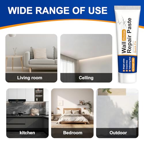 Drywall Repair Kit, Wall Mending Agent with Scraper, Wall Patch Repair Kit, Simple Filling of Wall Holes＆Efficient Crack Repair
