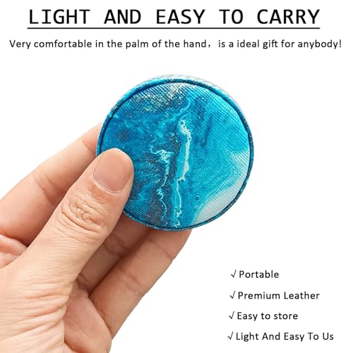 Tape Measure for Body Measuring Fabric Sewing Tailor Ruler Flexible Soft Pocket Small Mini Body Measurement Cloth Measuring Tape 60 Inch Premium Leather Retractable Tape Measure - color: Ocean Blue 1 pack