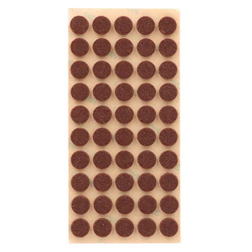 Furniture Felt Pads 3/8" (10mm) Diameter Round 3M Self Adhesive Protects Kitchen Cabinets, Drawers, Desks and Furniture Against Bumps and Scratches 100 Pack - Mocha (Medium Brown) - color: Mocha 100 Pack