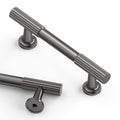 Asidrama 10 Pack 3 inch Brushed Black Nickel Kitchen Cabinet Handles - color: Brushed Black Nickel, size: 3" Hole Center