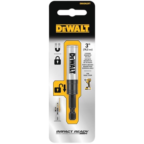 DEWALT Bit Holder, 3-in-1, Impact Ready (DWA3HLDFT) - size: 1 Count (Pack of 1)