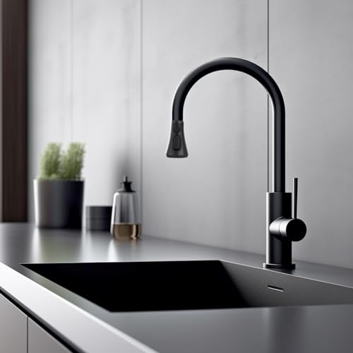 Hibbent NSF/ANSI/CAN 61 & 372 Certified Pull Down Kitchen Faucet Head - color: Oil Rubbed Bronze, style: 1.8 Gallon Per Minute