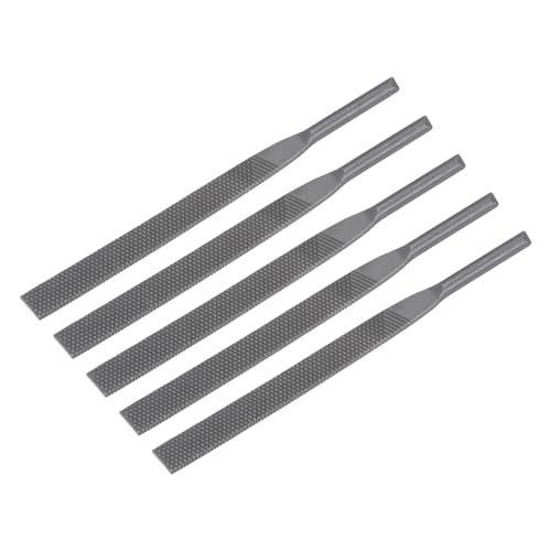 uxcell Pneumatic Air File Set Coarse Tooth 5mmx125mm Flat File Grinding Tool 5Pcs