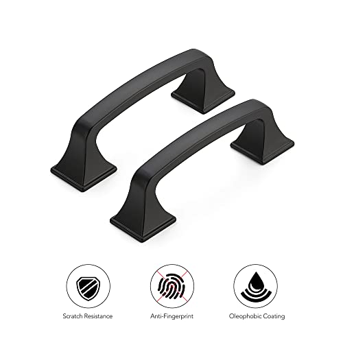 Ravinte Matte Black Cabinet Handles Cabinet Pulls, 3 Inch, 10 Pack - color: Matte Black, size: 3 Inch Hole Center