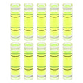 HARFINGTON 10pcs Small Cylindrical Bubble Level Vials 6.5x25.5mm PMMA Mini Horizontal Bubble Spirit Level Measuring Layout Tools for RV TV Picture Frame Hanging Tool Leveler - size: 6.5x25.5mm