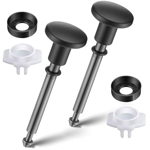 Enhon 2 Set Tub Spout Diverter Repair Kit (Matte Black, Classic) | Includes 2 x Diverter Valve Stems, 2 x Cup Seals and 2 x Gates, Bathroom Shower Bathtub Leaky Faucet Repair Replacement Parts - color: Matte Black