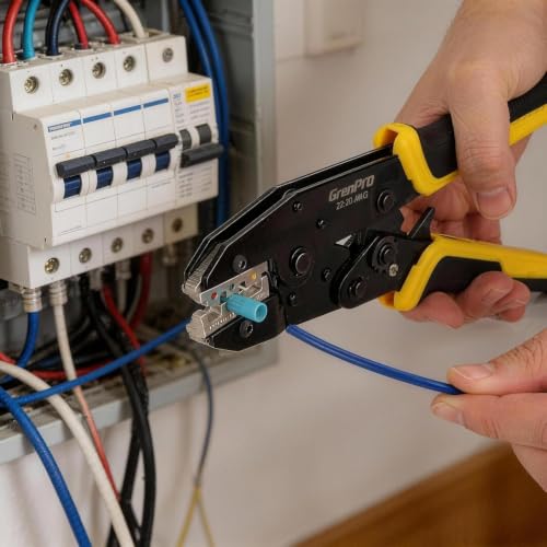 GRENPRO Crimping Tool for Heat Shrink Connectors AWG22-10 Crimping Pliers